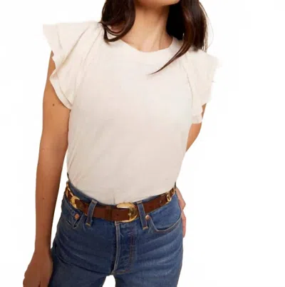 Nation Ltd Florry Top In Parchment In White