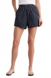 Nation Ltd Flynn Polka Dot Pima Cotton Poplin Shorts In Blue
