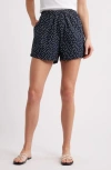 Nation Ltd Flynn Polka Dot Pima Cotton Poplin Shorts In Cabana Polka Dot