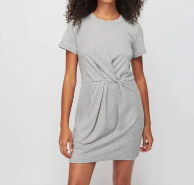 Nation Ltd Fortuna Twisted Mini Dress In Heather Grey