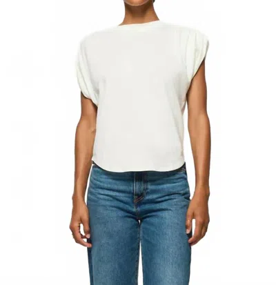 Nation Ltd Frankie Muscle Tee In Porcelain In White