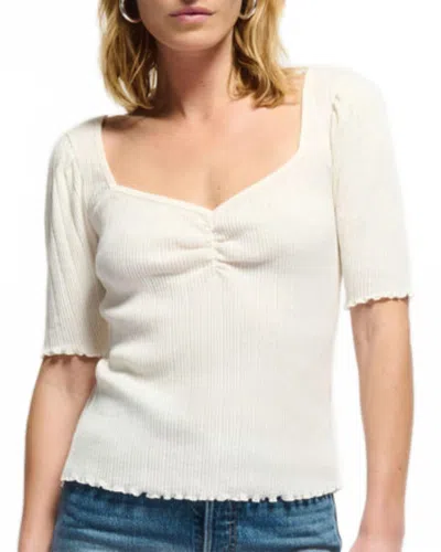 Nation Ltd Frenchie Top In Porcelain In White