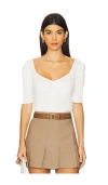 Nation Ltd Frenchie Top In Porcelain