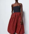 Nation Ltd Gabbriette Midi Dress In Abs Swirl