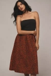 Nation Ltd Gabbriette Strapless Dress Abstract Swirl In Multicolor