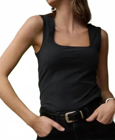 Nation Ltd Gemi Square Neck Tank Top In Black