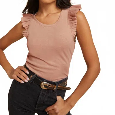 Nation Ltd Gemma Flutter Tank Top In Bisou In Pink
