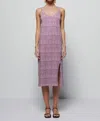 Nation Ltd Genevieve Relaxed Tank Dress In Wavy Stripe In Multi
