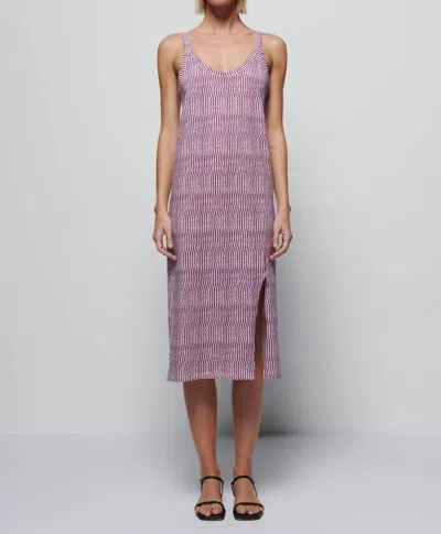 Nation Ltd Genevieve Relaxed Tank Dress In Wavy Stripe In Multi