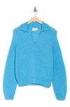 Nation Ltd Georgie Collared Sweater In Cornflower