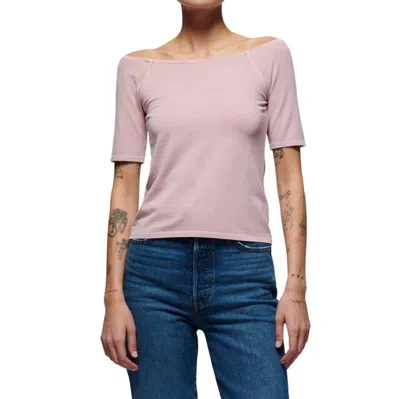 Nation Ltd Giana Off Shoulder Top In Violet Ice In Multi