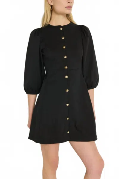 Nation Ltd Gilda Dress In Jet Black