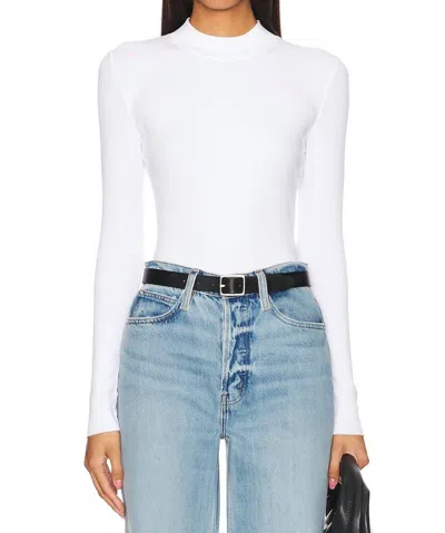 Nation Ltd Gina Slim Mock Neck In White