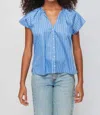 Nation Ltd Ginny Girly Easy Blouse In Daytrader Stripes In Multi