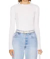 Nation Ltd Gizelle Long Sleeve Top In Porcelain In White