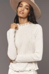Nation Ltd Gizelle Top In Porcelain White In White