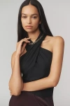 Nation Ltd Hanna Halter Top In Black