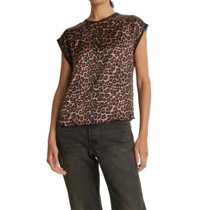 Nation Ltd Helen Sleeveless Top In Winter Leopard In Transparent