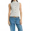 Nation Ltd Ira Sweater Vest In Heather Grey In Gray