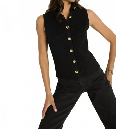 Nation Ltd Ira Sweater Vest In Jet In Multi