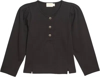 Nation Ltd Janney Henley Top In Black