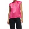 Nation Ltd Jeanne Top In Pink Flambe In Pink