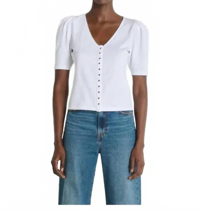 Nation Ltd Jen Button Up Blouse In White