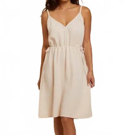 Nation Ltd Jenessa Side Tie Gauze Midi Dress In Frothy In Multi