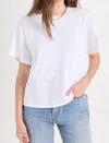Nation Ltd Jessa Boxy Crop Top In Optic White In White