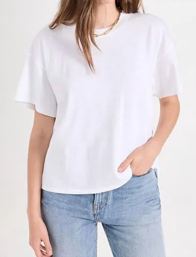 Nation Ltd Jessa Boxy Crop Top In Optic White