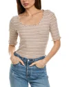 Nation Ltd Jezebel Scoop Neck Top In Yellow