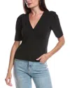 Nation Ltd Joelene V-neck T-shirt In Black