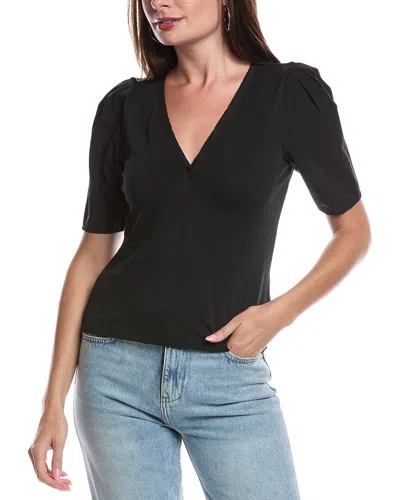 Nation Ltd Joelene V-neck T-shirt In Black