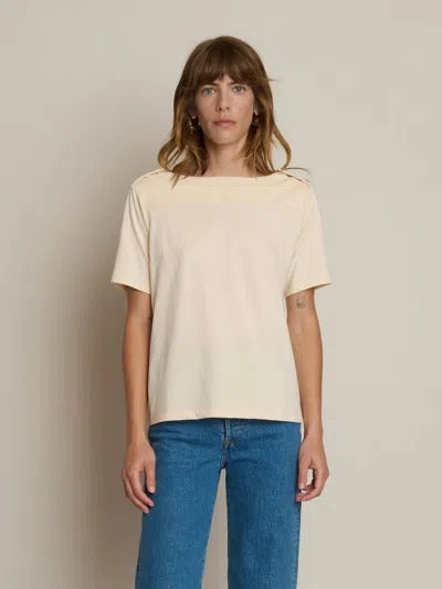 Nation Ltd Johnnie Tee In Parchment In White