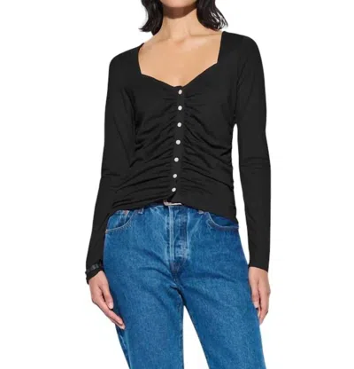 Nation Ltd Jordana Top In Jet Black