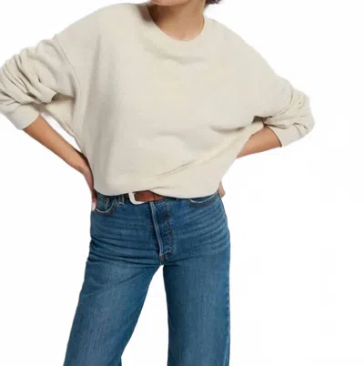 Nation Ltd Jovie Classic Sweatshirt In Heathered Oatmeal In Gray