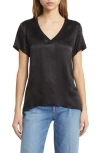 Nation Ltd June V-neck T-shirt In Black