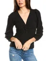 Nation Ltd Kalani Twisted Party Top In Jet Black