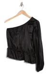 Nation Ltd Kamari One-shoulder Top In Black