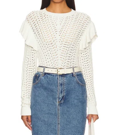 Nation Ltd Kay Pullover Sweater In Porcelain In White