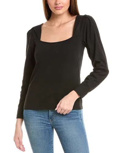 Nation Ltd Kinsey Combo Top In Jet Black