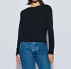 Nation Ltd Knit Shirred Top In Black