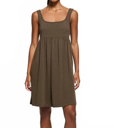 Nation Ltd Kitty Baby Doll Dress In Espresso In Brown