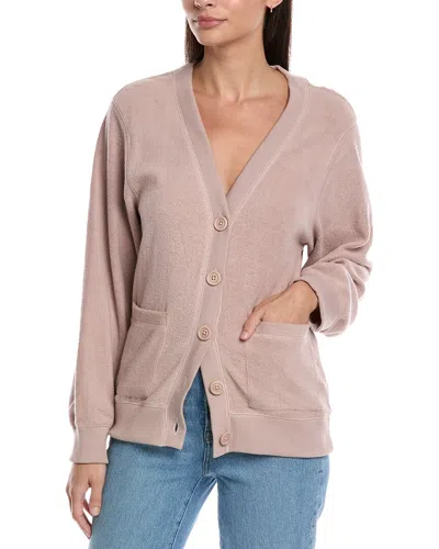 Nation Ltd Knox Brushed Cardigan In Pink