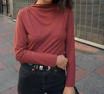 Nation Ltd Kristen Tee In Stallion In Burgundy