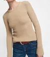 Nation Ltd Lara Long Sleeve Top In Paper Bag In Multi