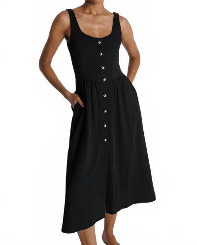 Nation Ltd Laurel Midi Dress In Black