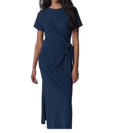 Nation Ltd Lavi Tied T-shirt Dress In Navy In Blue