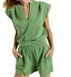 Nation Ltd Lenon Crewneck Sweatshirt In Loden In Green