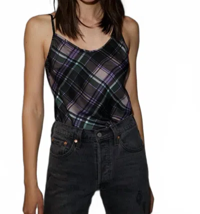 Nation Ltd Lera Plaid Tank Top In Black